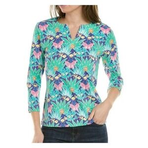 J. MCLAUGHLIN Carly Catalina Cloth Top Tropical Butterfly &‎ Florals